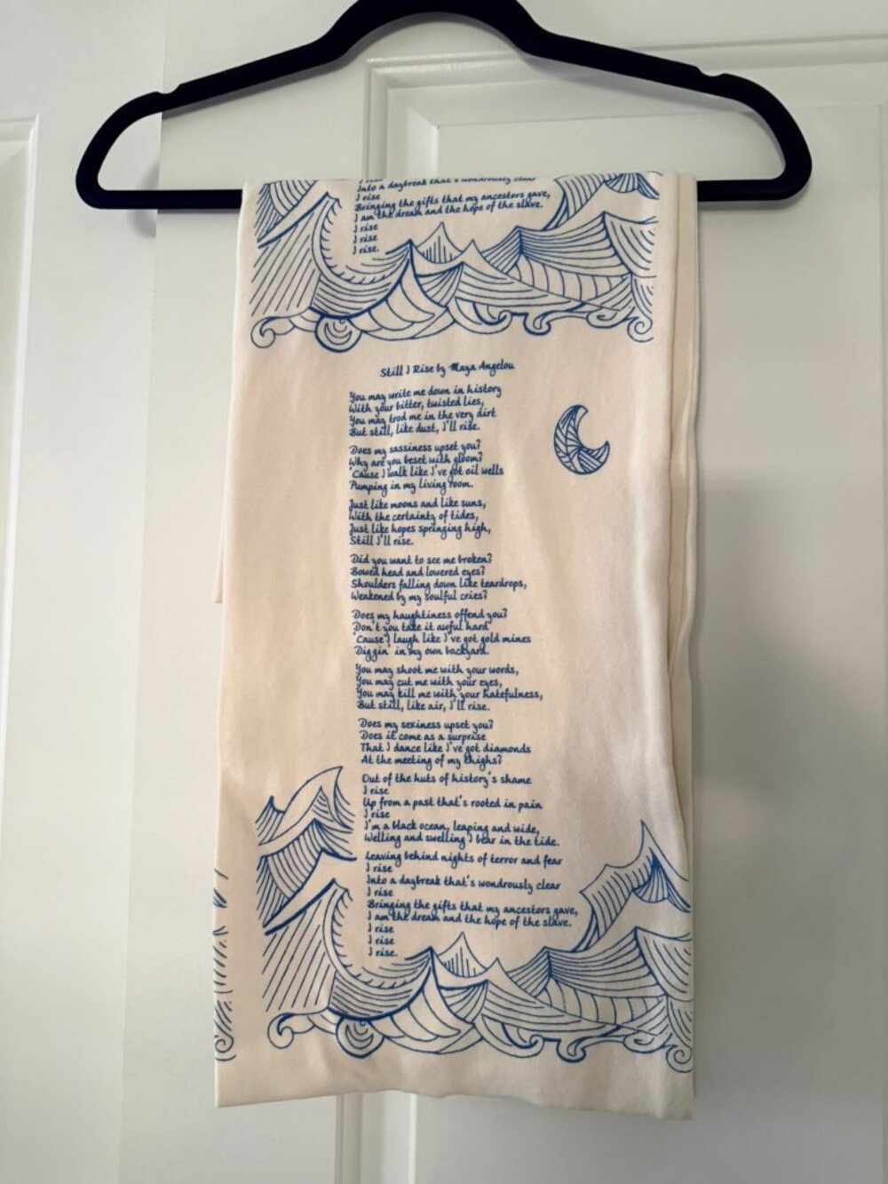 Storiarts "And Still I Rise" printed scarf